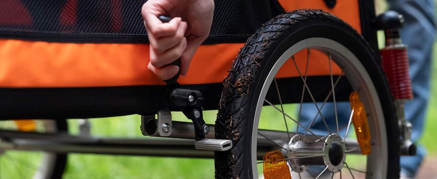 TrendPet DogBus S - Підвісний велосипедний причіп для собак з алюмінію, для малих та середніх собак