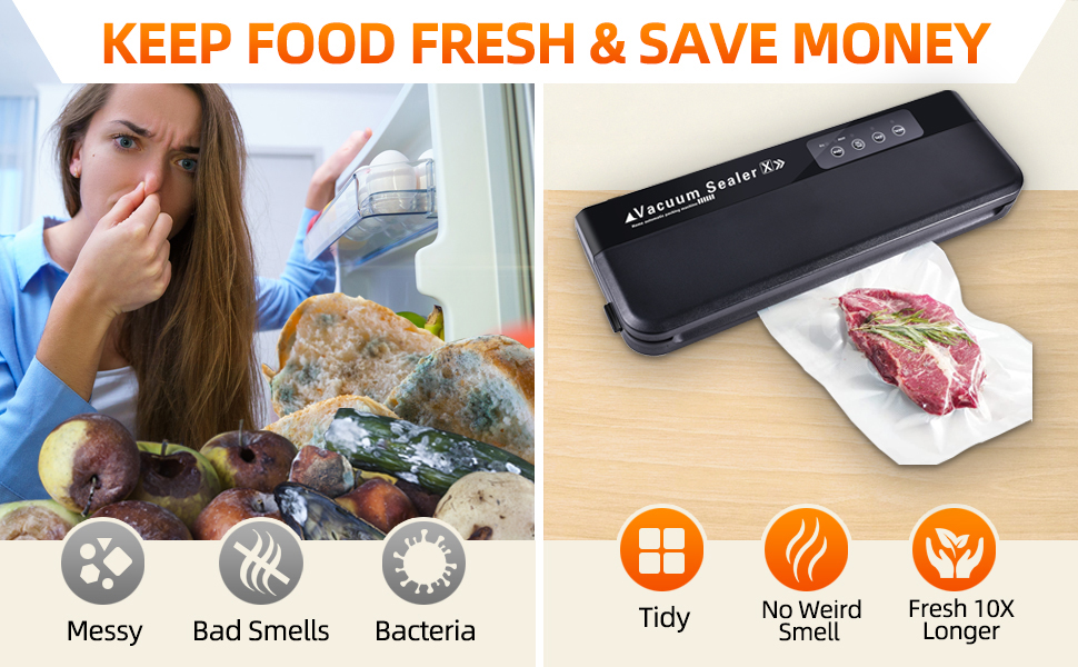 Вакуумний пакувальник 4-в-1: вакуумний пакувальник, запаювач фольги, вакууматор для продуктів, Sous Vide