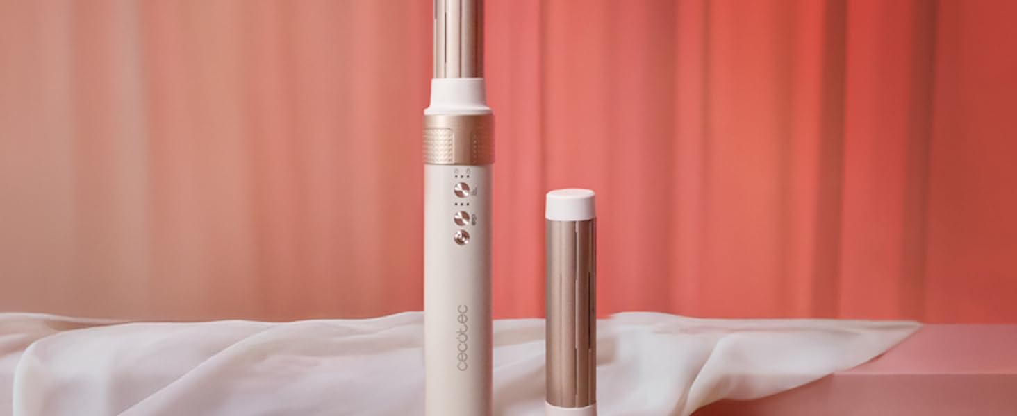 Фен-щітка Cecotec AirGlam Blue 12in1: 12 насадок, Coanda CeramicCare, 1400W, зменшує пухнастість