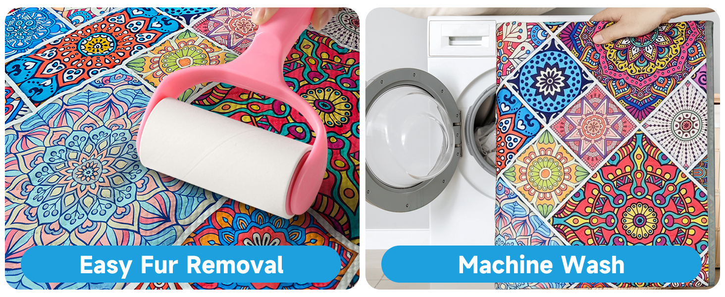 Водонепроникний коврик для собак, ковдра для лежанки, захист меблів, 178 x 76 см (Блискучий медальйон)