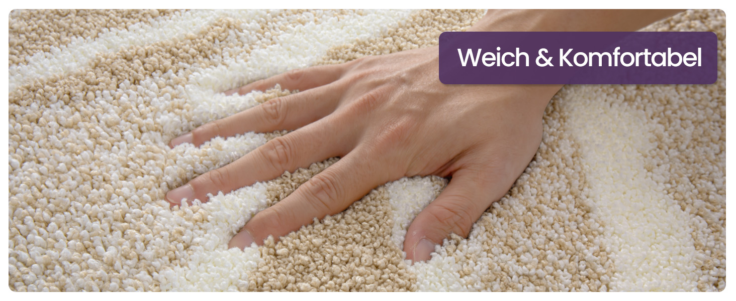 Килимок для ванної кімнати DEXI 44 x 76 см, антиковзаючий, миючий, мікрофібра, вбираючий, бежевий