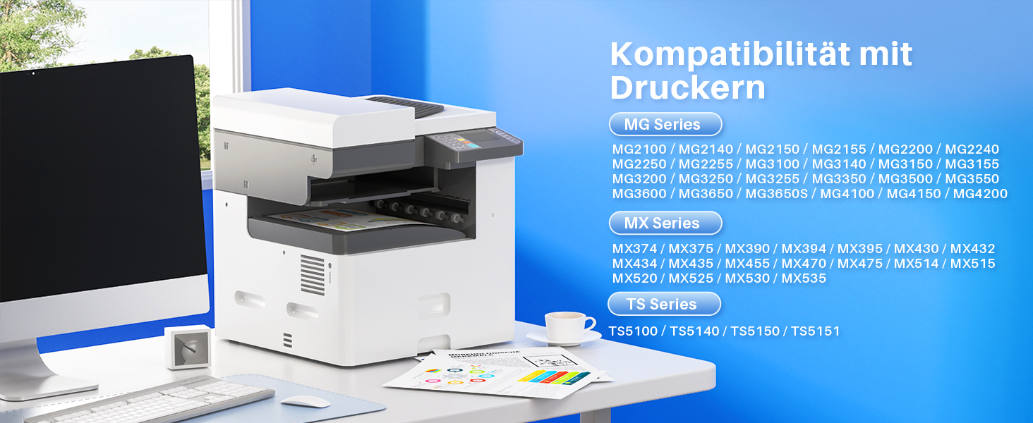Комплект картриджів 540XL та 541XL для принтерів Canon Pixma TS5150, TS5151, TS5100, MG3650, MG3550, MX525, MG3150, MG3250 (чорний та кольоровий), сумісні