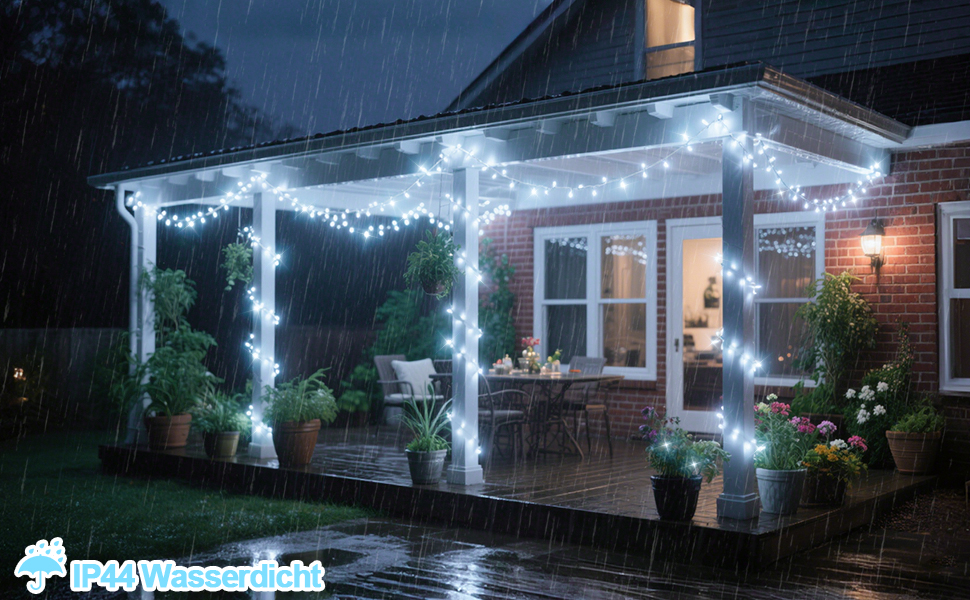 Льод-гірлянда LED 1400 LED: тепле світло, водонепроникна, на батарейках, з пультом, для дому та саду, вечірки, весілля, балкона, ялинки