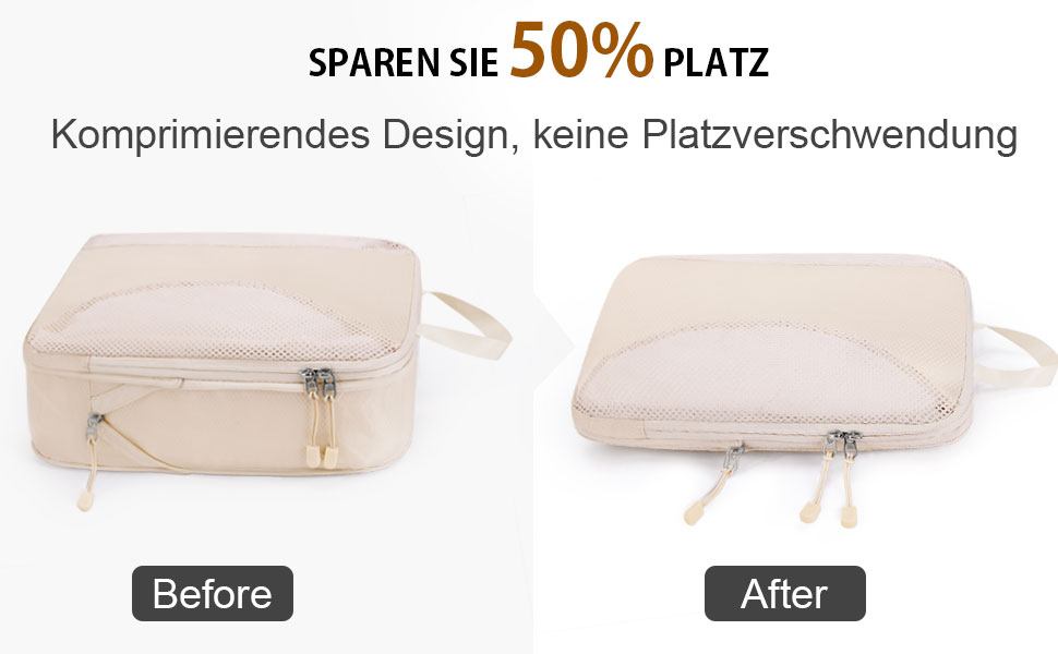 Органайзери для валізи Anjing Compression Cubes (10 шт.), сірі - компресійні куби для подорожей, набір для організації речей