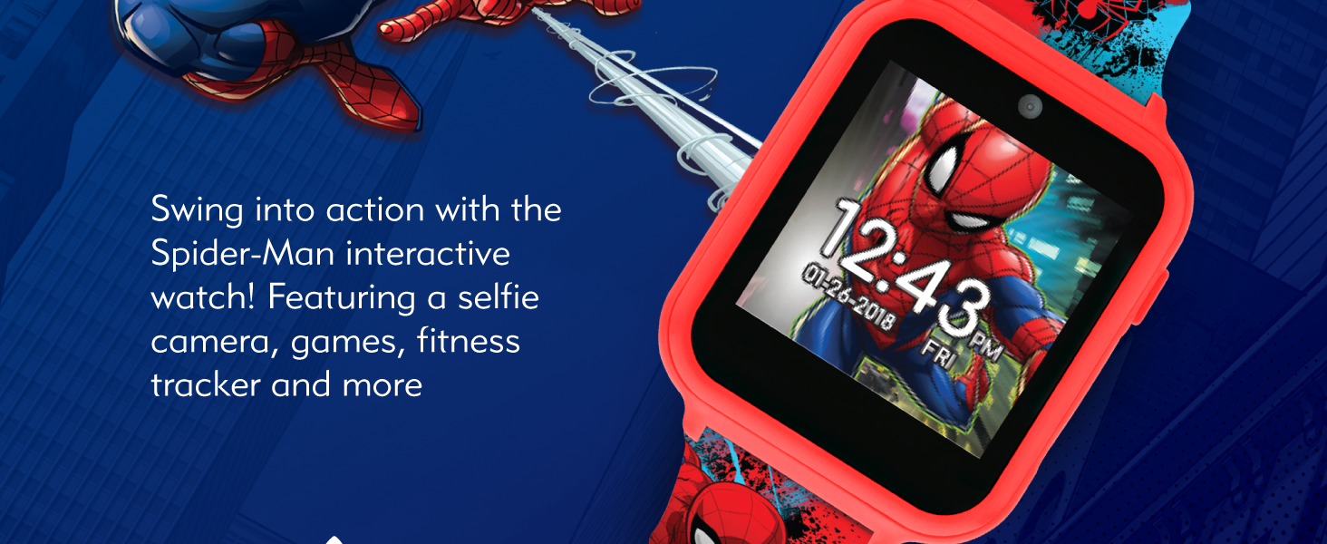 Дитячий годинник Spiderman SPD4588: цифровий дисплей, силіконовий ремінець