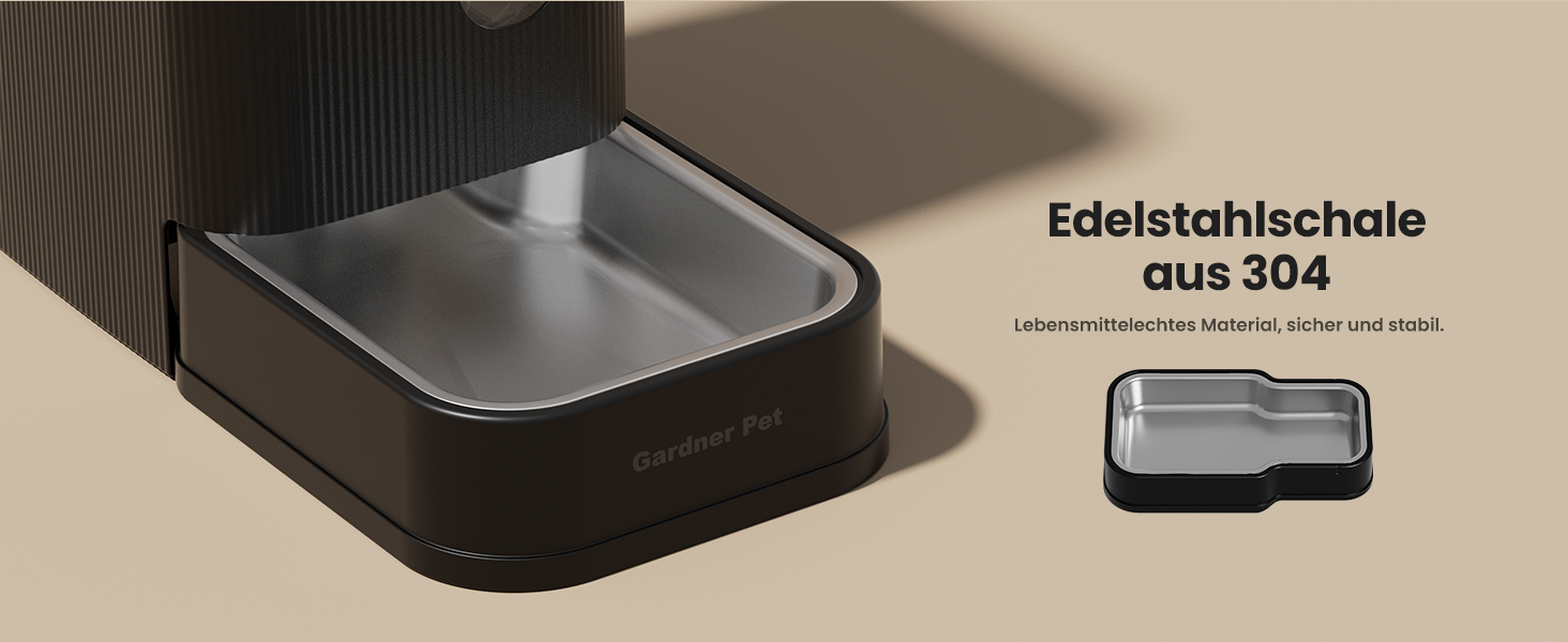 Автоматичний диспенсер води для собак та котів Gardner Pet 6.5L, годівниця, не потребує електрики, з нержавіючою чашею, BPA-free, чорний