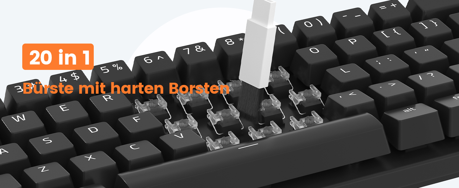 Набір для чищення гаджетів 20 в 1: клавіатура, навушники, камера, монітор, телефон. З щіткою та стилусом.
