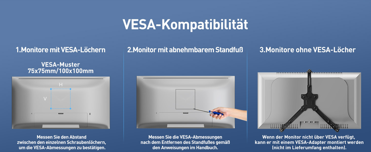 Кронштейн для монітора ELIVED EV6033W (13-32 дюйми), газліфт, VESA 75/100мм, регулювання висоти, нахилу та повороту, білий