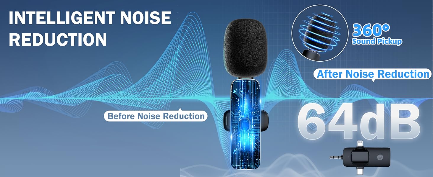 Беспроводной петличный микрофон для телефона/iPhone/iPad/камеры, мини-микрофон для стриминга, подавление шума, Plug & Play, идеален для видеосъемок, подкастов, YouTube, TikTok и интервью K15
