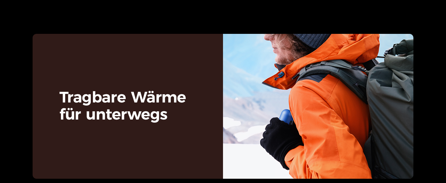 Електричні грілки для рук OCOOPA MagTwins UT2s, 10000 mAh, 4 режими нагріву, 2 шт., чорний