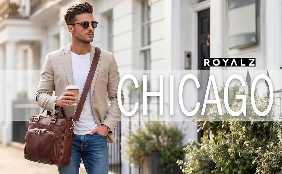Сумка ROYALZ Chicago Leder чоловіча для ноутбука 15.6