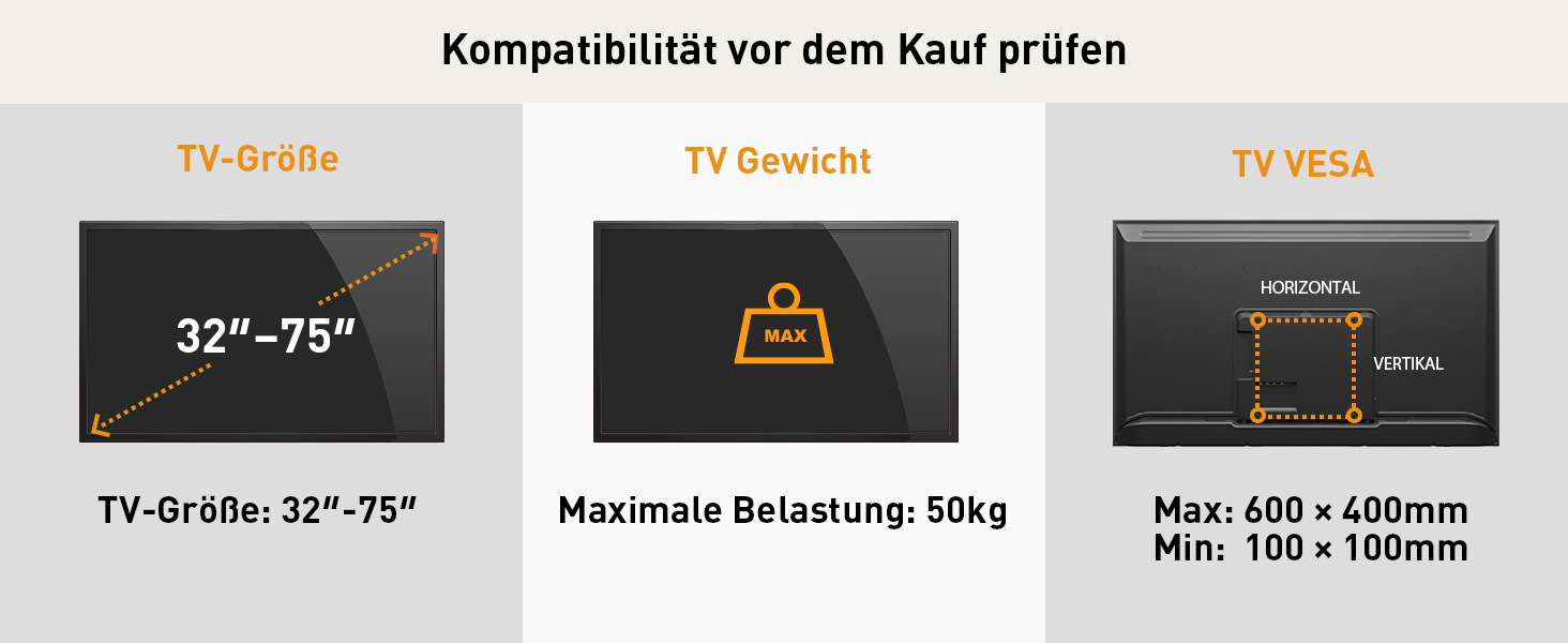 Підставка для телевізора Perlegear на колесах, 32-75 дюймів, до 50 кг, регульована висота, поворотна, нахилена, з підсвічуванням, VESA 600x400mm, PGTVMC27