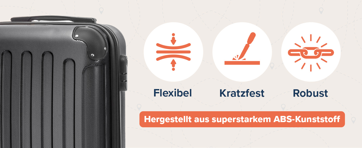 Чемодан ручної поклажі TRVLMORE 54x36x20 см - валіза на колесах, чорний