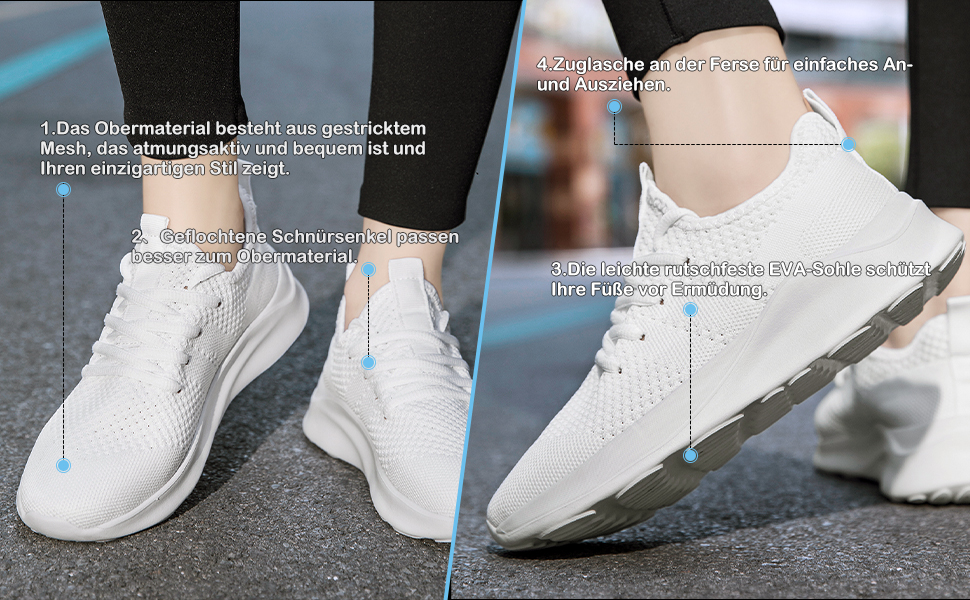 Жіночі кросівки для бігу та занять спортом, білі, дихаючі, легкі, розмір 39 EU