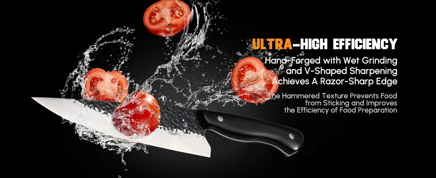 Ніж Santoku Purple Dragon професійний кухонний, сталь високовуглецева, 18.6 см - для м'яса та овочів, ергономічна ручка