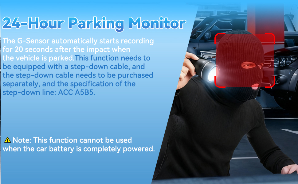 4-канальний автомобільний відеореєстратор 4K/1080P з 64GB SD-картою, 3