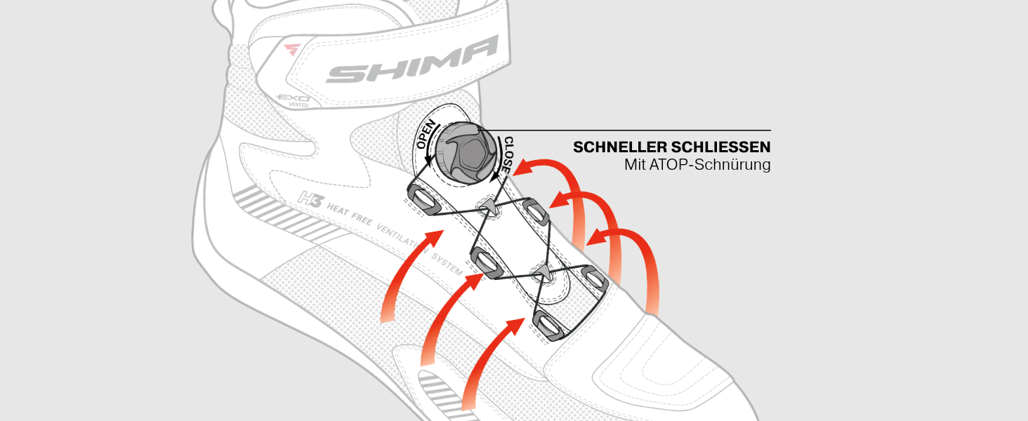 Мотоциклетні черевики SHIMA EXO для чоловіків з шкіри, застібка ATOP, захист, підошва з антиковзанням, підтримка щиколотки, чорні, 44 (43 EU)