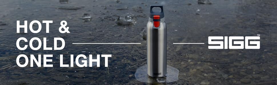 Термос-пляшка SIGG Hot & Cold ONE з нержавіючої сталі, ізотермічна, без шкідливих домішок, для напоїв, зручна для одноручного використання, для активного відпочинку