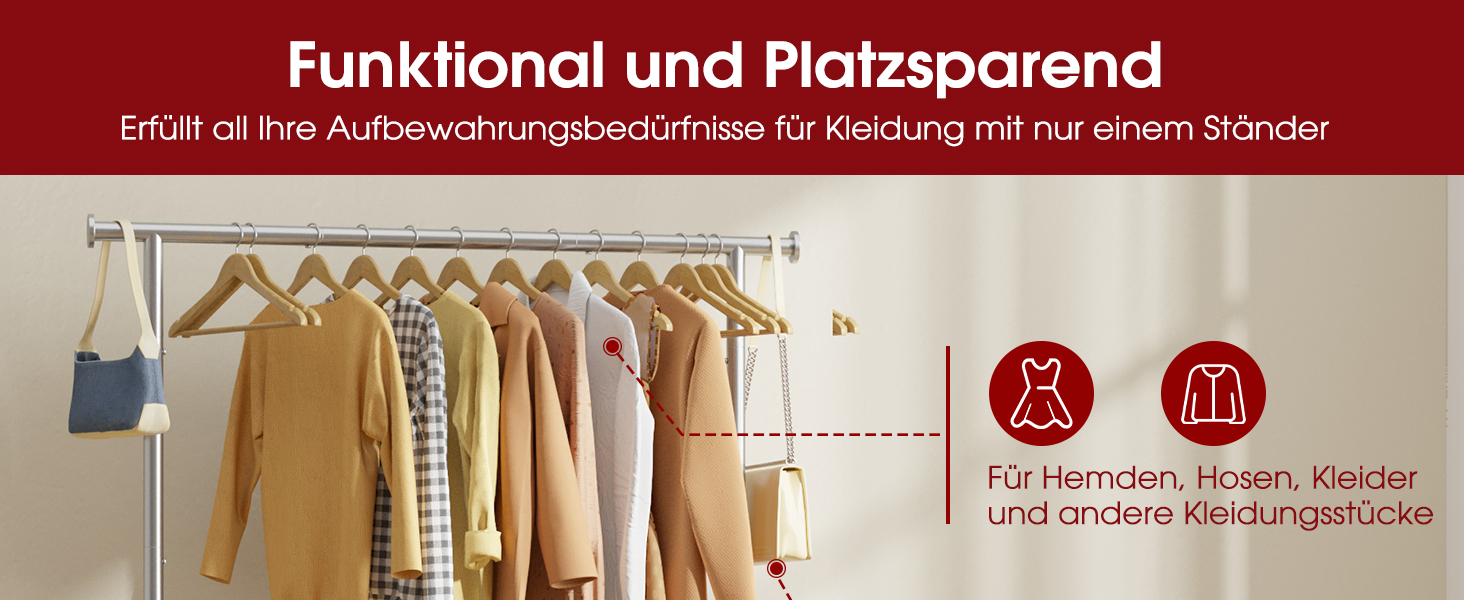 Стійка для одягу на колесах – міцна вішалка для одягу з металевої сітки, багатофункціональна стійка для гардеробу в спальню, пральню, магазин, 110 x 42 x 163.3 см, срібна