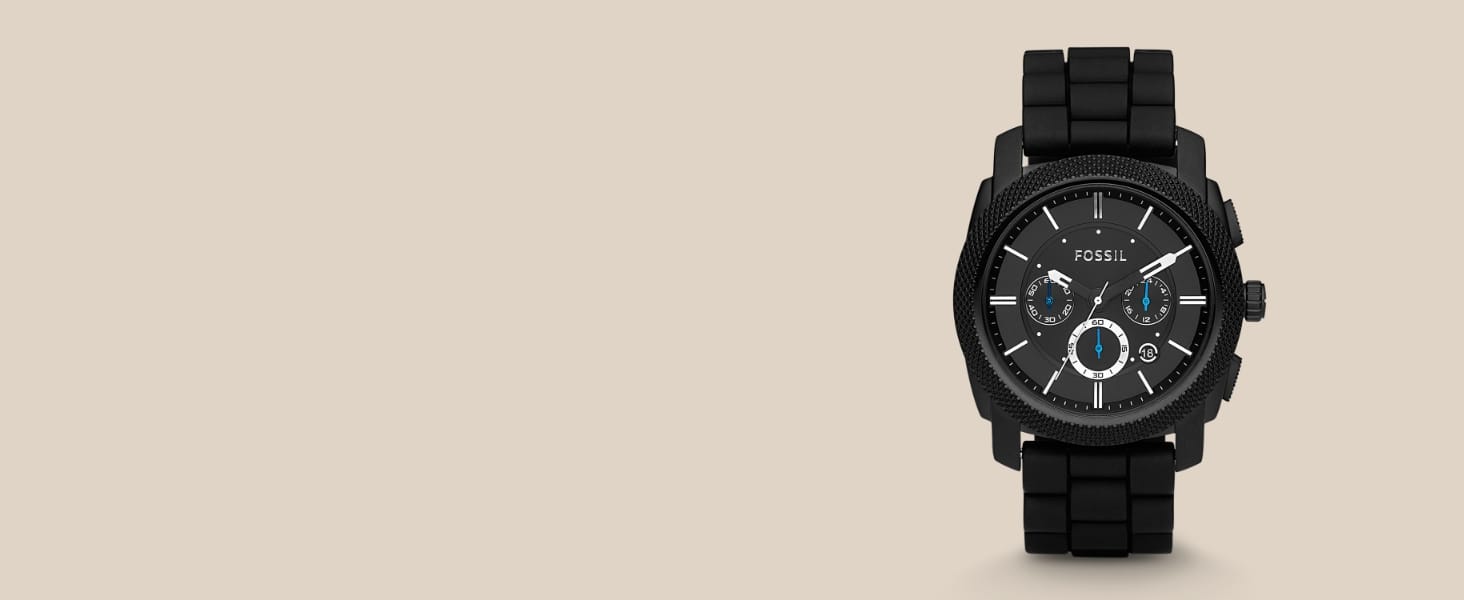 Годинник Fossil Machine для чоловіків: кварцовий, з датою, 42 мм, коричневий (з нержавіючої сталі або шкіряним ремінцем)