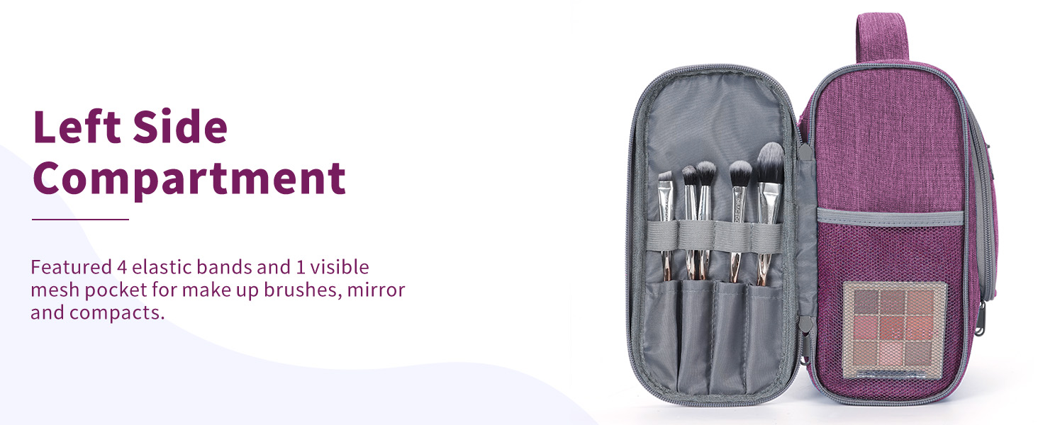 Косметичка для подорожей Narwey Klein: жіноча та чоловіча, для дітей, рожева (компактна)