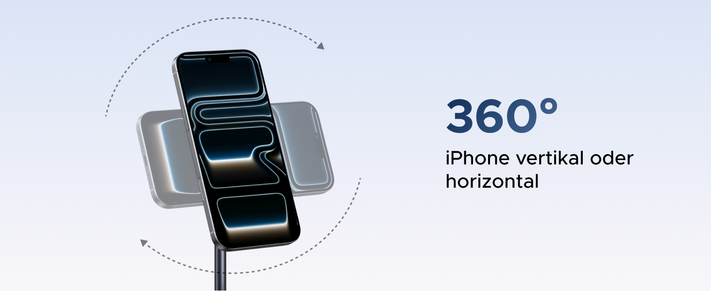 Бездротовий зарядний пристрій UGREEN Zapix Qi2 Magnetic 2-в-1, 15W, сумісний з MagSafe для iPhone 15/14/13/12 та AirPods, регульований на 90°