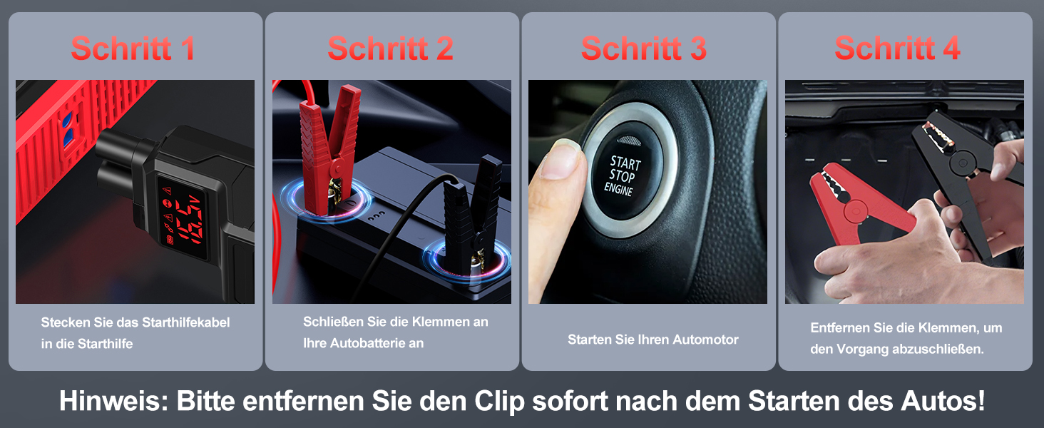 Портативний акумулятор для авто з компресором 150PSI, 7000A, 12V, 8L/10L (бензин/дизель), з запальничкою, LED-ліхтарик B195