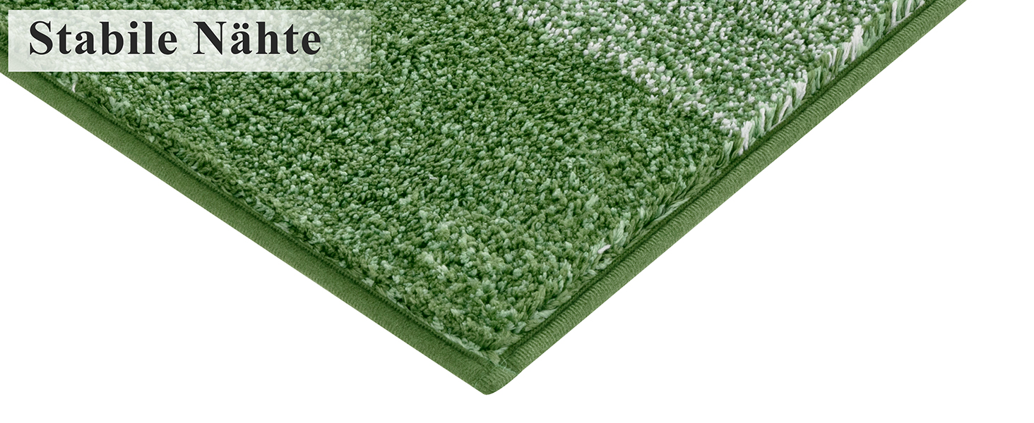 Килимок для дому та ванної кімнати SHACOS, 80 x 120 см, зелений. Антиковзка, швидковисихаюча, для входу та ванної кімнати