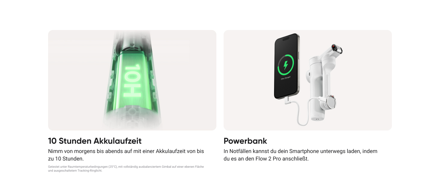 Insta360 Flow 2 Pro Gray – Професійний гіростабілізатор для смартфона з Apple DockKit, AI-tracking, інтегроване штатив/селфі-стік, для мобільного влогінгу та подорожей, сірий колір