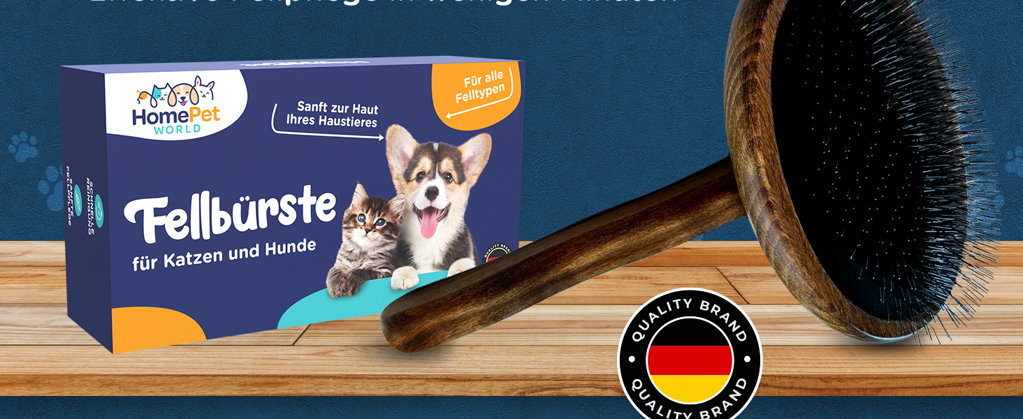 Двостороння щітка для собак і котів HomePetWorld 2 в 1 - для догляду за довгою та середньою шерстю, видаляє підшерсток та запобігає утворенню ковтунів