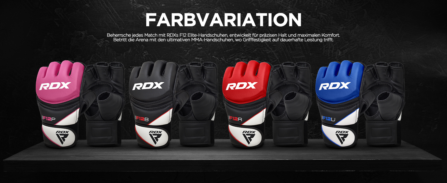 Боксерські рукавички RDX Profi MMA: шкіра Maya Hide, для спарингу, кикбоксингу, муай-тай, чоловічі/жіночі
