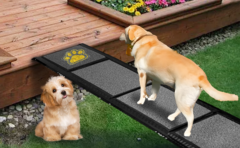 Східці для собак до авто Hunderampe 160 см, складані, для великих собак, з антиковзким килимком, SUV, ручне переношення