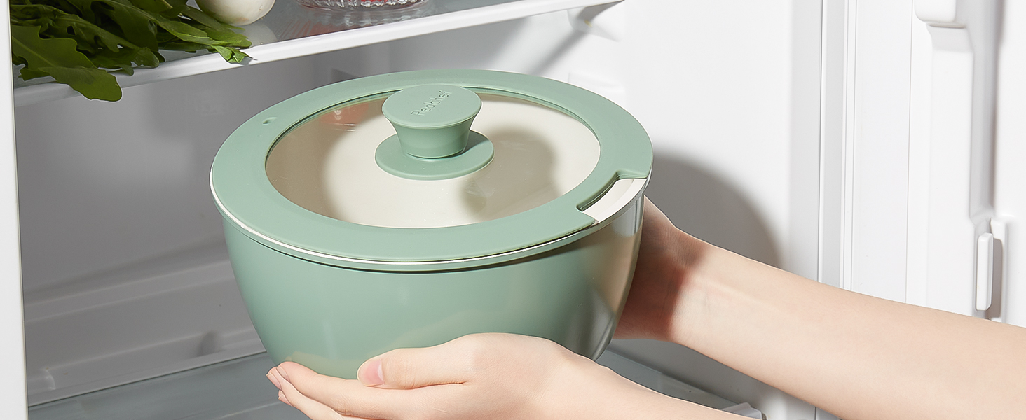 Набір посуду Redchef 16 предметів з антипригарним покриттям Ceramic, знімні ручки. Каструлі та сковорідки 18/20, 20/26, 26см. Підходить для всіх типів плит, духовка.