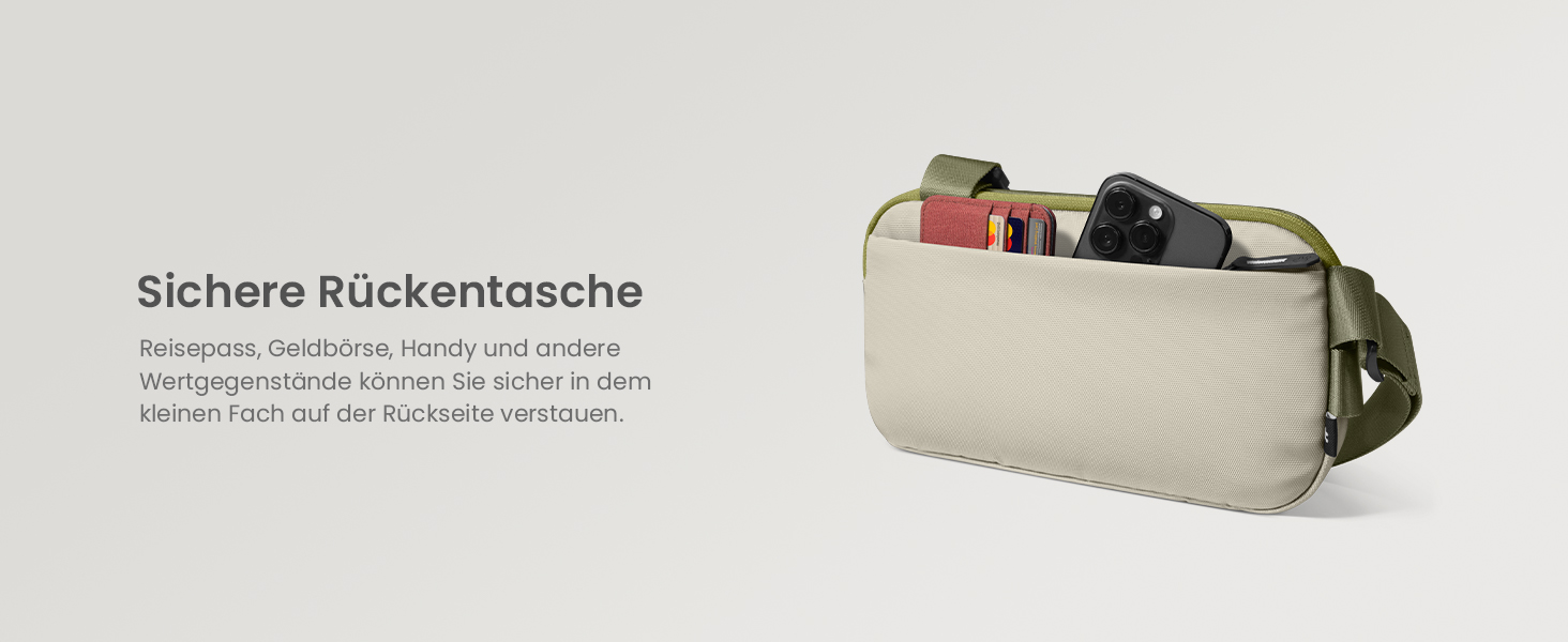 Сумка tomtoc Kompakt Sling Bag: поясна, через плече, для Switch/iPad mini, 3л, оливковий