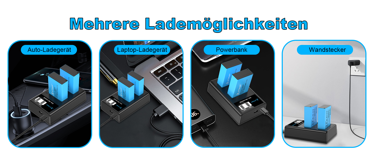 Акумулятор LP-E17 1300mAh та зарядний пристрій LED Dual USB для Canon Rebel SL3, SL2, T8i, T7i, T6i, T6s, EOS R10, R50, R8, RP, M3, M5, M6, 200D, 77D, 750D, 760D, 800D, 8000D (2 шт.)