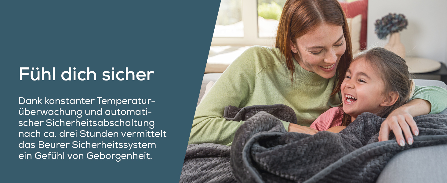 Електрична ковдра Beurer HD 75 Nordic з штучним хутром, 6 температурних режимів, автовимкнення, 180x130 см, бежево-коричнева