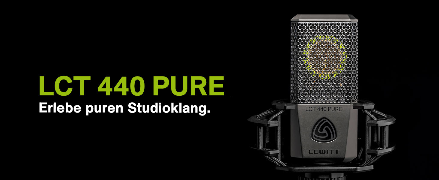 LCT 440 Pure - XLR конденсаторний мікрофон з 1' капсулою: ідеальний для вокалу, інструментів, подкастів та стрімінгу. У комплекті: мікрофонна павутина, поп-фільтр, вітрозахист та транспортна сумка.