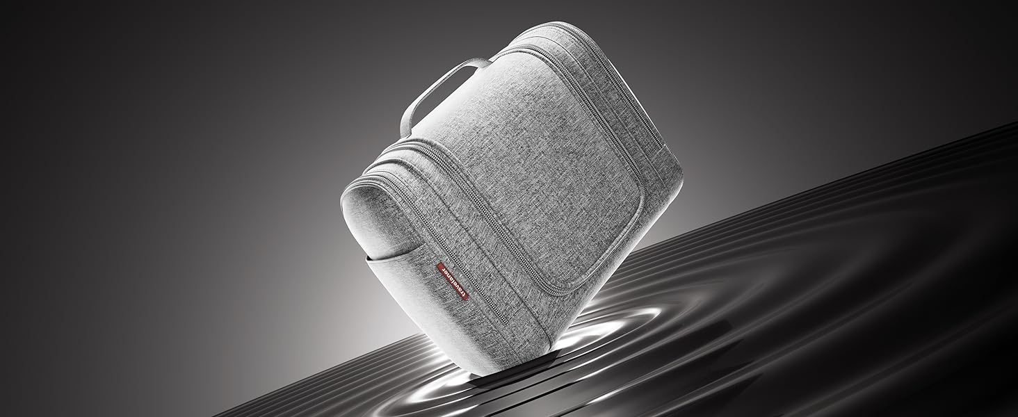 Чоловіча/Жіноча/Дитяча Туалетна Сумка Traveaner для Подорожей, 7 Відділень, 3-в-1, Водостійка (Сірий, XXL)