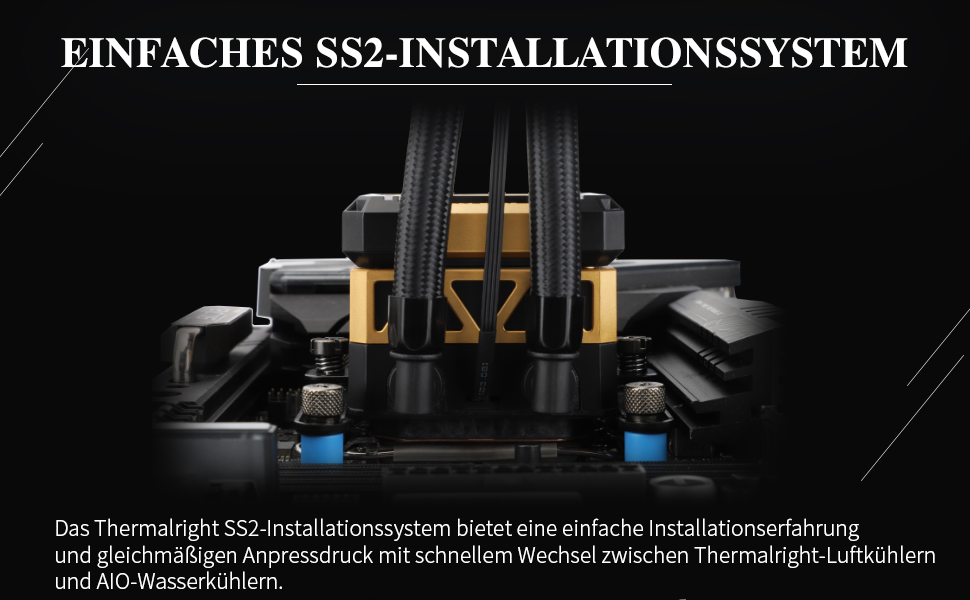 Thermalright FW 240 Schwarz ARGB: Рідинна система водяного охолодження CPU з 2 вентиляторами PWM, LCD-дисплей 320*240, сумісна з Intel AM4/AM5/LGA1700/1851