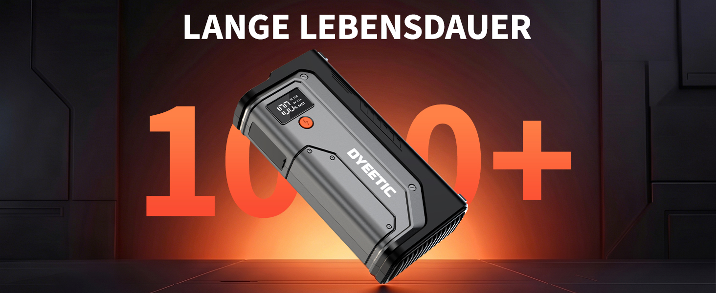 Пусковий пристрій (бустер) для автомобіля Starthilfe Powerbank 8000A, 26800mAh, чорний