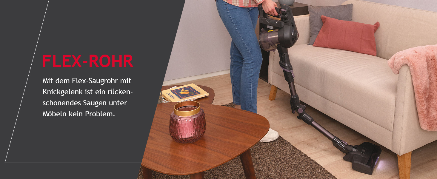 Бездротовий акумуляторний пилосос Hoover HF110H Flex: для площі до 120 м², LED-підсвічування, XL-контейнер, насадки для щілин та килимів