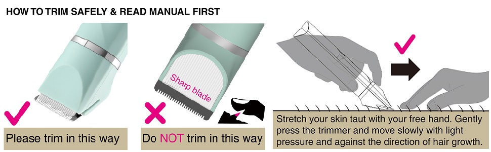 Електричний жіночий епілятор AREYZIN для інтимної зони, зарядний, водонепроникний, зелений