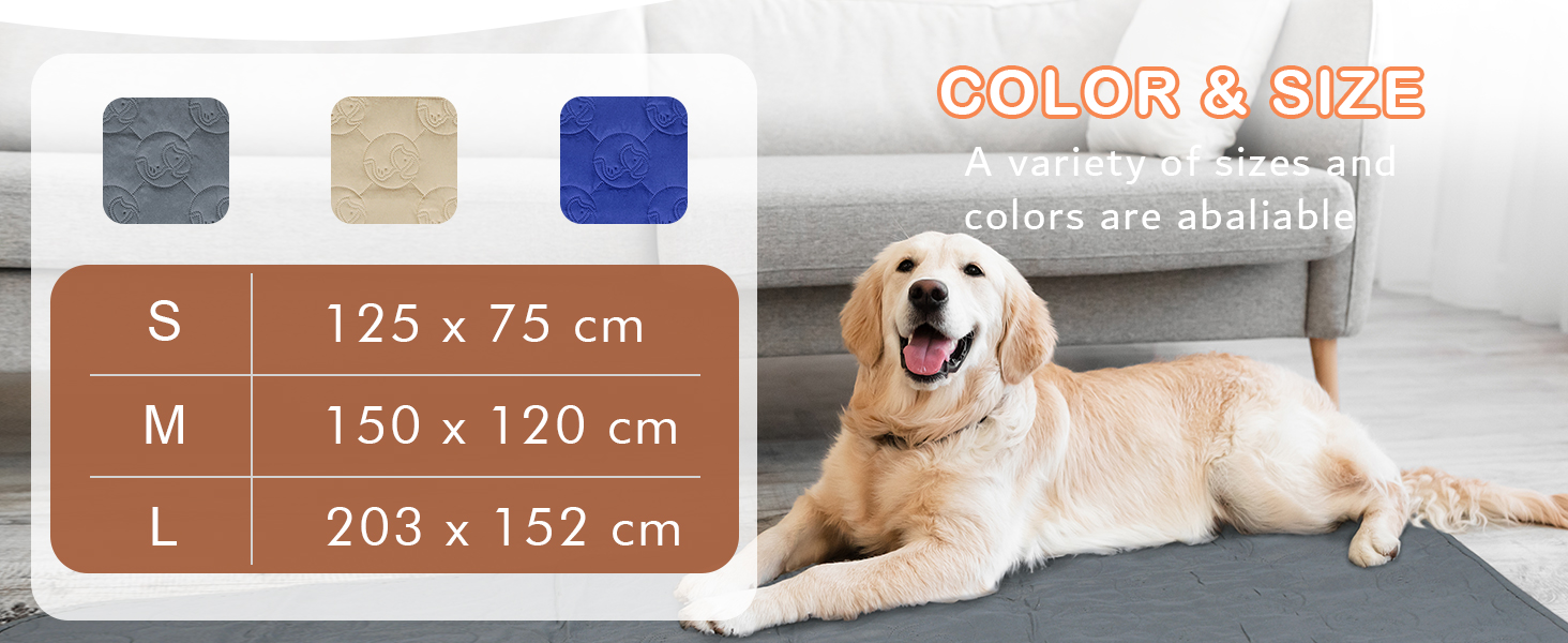 Водонепроникний килимок для собак Pawsee, антиковзкий, 150 x 120 см, сірий. Захисний килимок для собак, диван, собачий софа, для дому та подорожей, легко миється. Підходить для великих собак та котів.