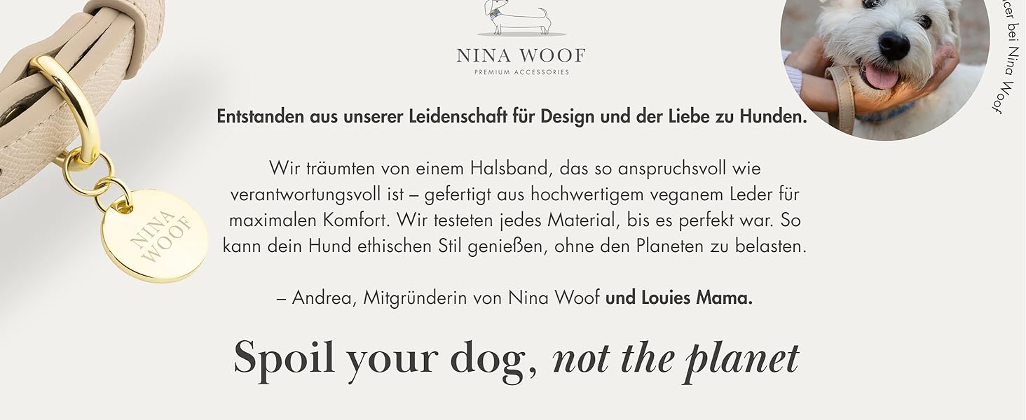 Нашийник для собак Nina Woof Milan з веганської шкіри, м'який, регульований, з крокодиловим тисненням, фіолетовий, розмір M, обхват шиї 38–48 см