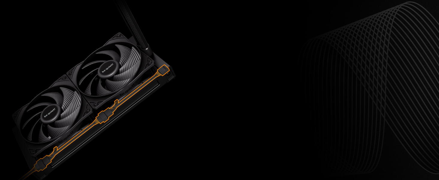 Система водяного охолодження be quiet! Pure Loop 3 240 мм для AMD/Intel, 2x 120 мм вентилятори Pure Wings 3, тиха помпа