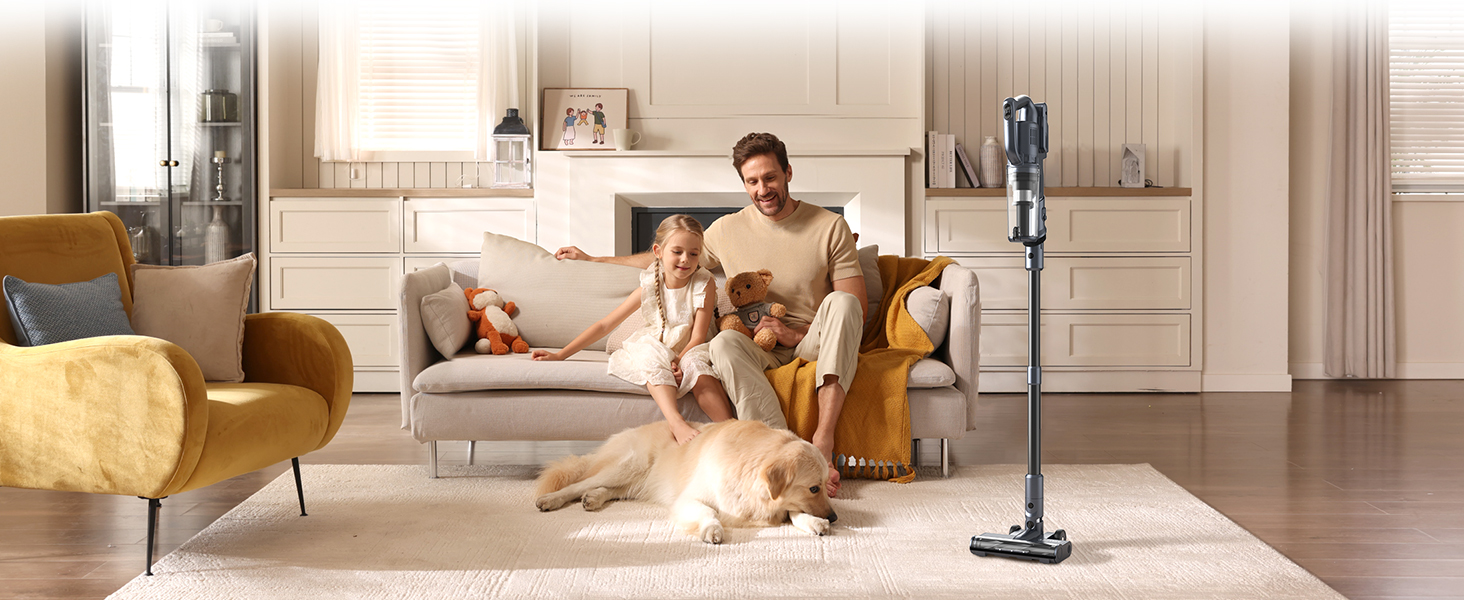 Бездротовий пилосос MIUZZY 6-в-1, 30kPa, 50 хв роботи, легкий, чорний