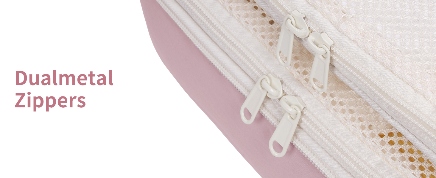 Набір органайзерів для валізи Narwey (6 шт.) - кубики для пакування з компресією, бежевий. Організація подорожей та зручне пакування речей.