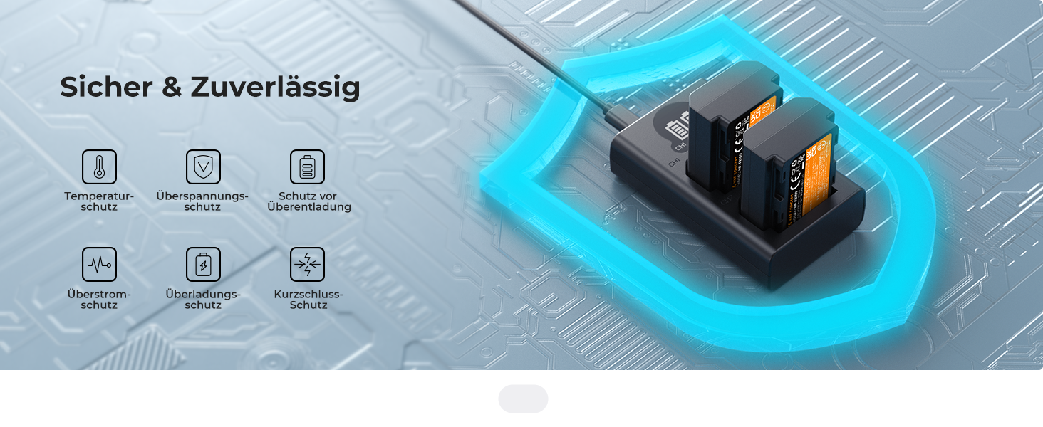 Акумулятори K&F Concept NP-FZ100 2600mAh (2 шт.) з зарядним пристроєм для Sony Alpha A7III, A7IV, A7R III, A7RIV, A7RV, A7C, A7S III, A9, A9II, A6600, A9R, FX3, FX30