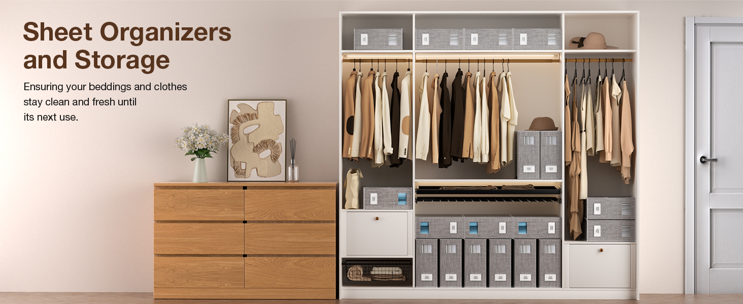 Коробки для зберігання під ліжко MIXC, 4 шт., 100л з кришкою, 30*39*12 см, для одягу та постільної білизни