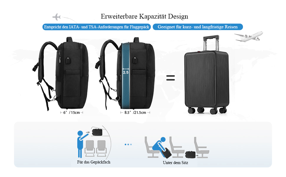 Чорний рюкзак LOVEVOOK 17.3